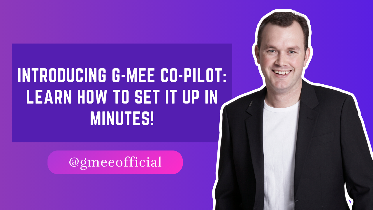 Introducing the G-mee Co-Pilot and How to set it up